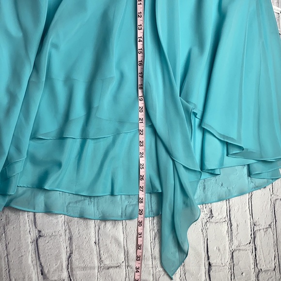 DAVID’S BRIDAL Blue Dress Size: 18 - Picture 11 of 17